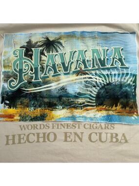 Rebel Vengeance Havana Cuba Cigars Tee Shirt Men's Sz XL Summer Beach FL